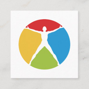 Fitness-Lehrer-moderner Entwurf Quadratische Visitenkarte