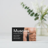 Fitness-Lehrer-persönlicher Trainer Visitenkarte (Stehend Vorderseite)
