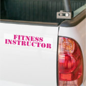 Fitness-Lehrer/Rosa Autoaufkleber (Auf Lkw)