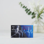 Fitness-Lehrer Visitenkarte (Stehend Vorderseite)