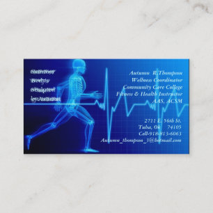 Fitness-Lehrer Visitenkarte