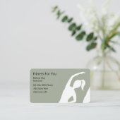 Fitness-Lehrer Visitenkarte (Stehend Vorderseite)