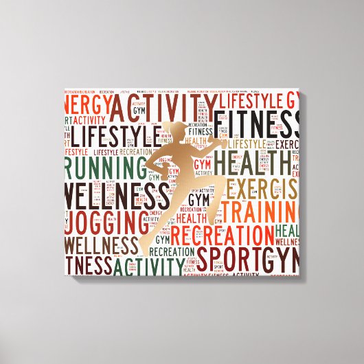 Fitness Leinwanddruck (Vorderseite)