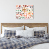 Fitness Leinwanddruck (Insitu (Schlafzimmer))