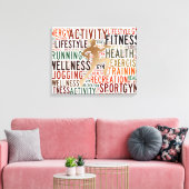Fitness Leinwanddruck (Insitu (Wohnzimmer))