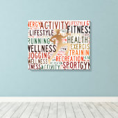 Fitness Leinwanddruck (Insitu (Holzboden))