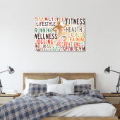 Fitness Leinwanddruck (Insitu (Schlafzimmer))