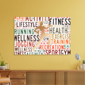 Fitness Leinwanddruck (Insitu (Wohnzimmer))