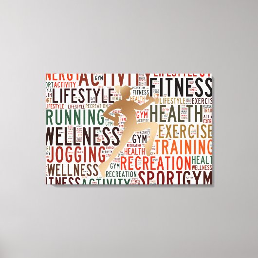 Fitness Leinwanddruck (Vorderseite)