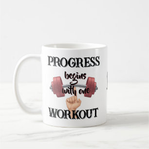 Fitness-Liebhaberin und Workout-Chic-Kaffeetasse Kaffeetasse