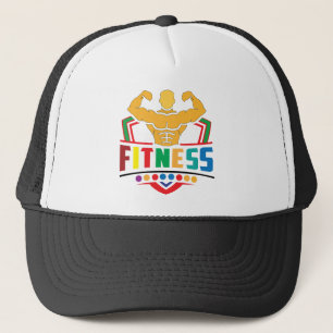 Fitness-Lifestyle – Hart trainieren, stark bleiben Truckerkappe
