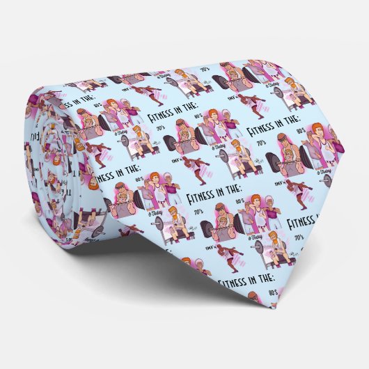 Fitness Light Blue Necktie Krawatte (Gerollt)