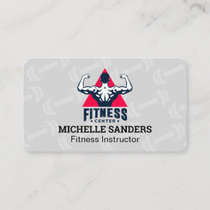 Fitness-Logo Personal Trainer Gesundheit Visitenkarte