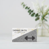 Fitness-Logos | Marmor | Wäsche Visitenkarte (Stehend Vorderseite)