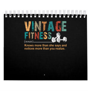 Fitness Lover Vintage Fitness Kalender