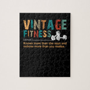 Fitness Lover Vintage Fitness - Kostenvoranschlag Puzzle