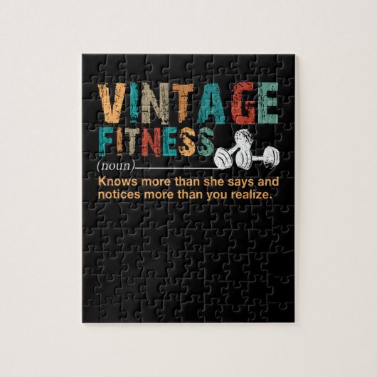 Fitness Lover|Vintage Fitness - Kostenvoranschlag Puzzle (Vertikal)