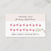 Fitness Loyalty Punch Card mit dummbells Wellness Visitenkarte (Rückseite)