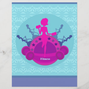 Fitness Mädchen Ausbildung Flyer