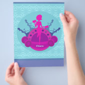 Fitness Mädchen Ausbildung Flyer (Hand)