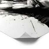 Fitness-Mädchen-Fledermaus Poster (Ecke)