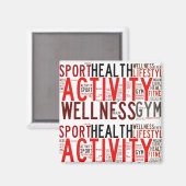 Fitness Magnet (Vorderseite/Rückseite)