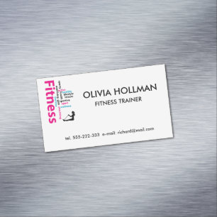 Fitness Magnetische Visitenkarte
