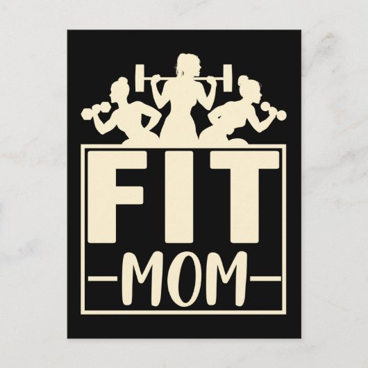 Fitness Mama Gym Übung Weightlift Mama Postkarte (Vorderseite)