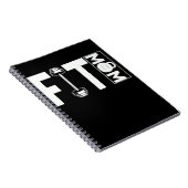 Fitness Mama Gym Weightlift Mama Notizblock (Rechte Seite)