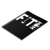 Fitness Mama Gym Weightlift Mama Notizblock (Linke Seite)