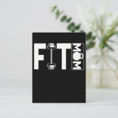 Fitness Mama Gym Weightlift Mama Postkarte (Stehend Vorderseite)