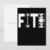 Fitness Mama Gym Weightlift Mama Postkarte (Vorne/Hinten)