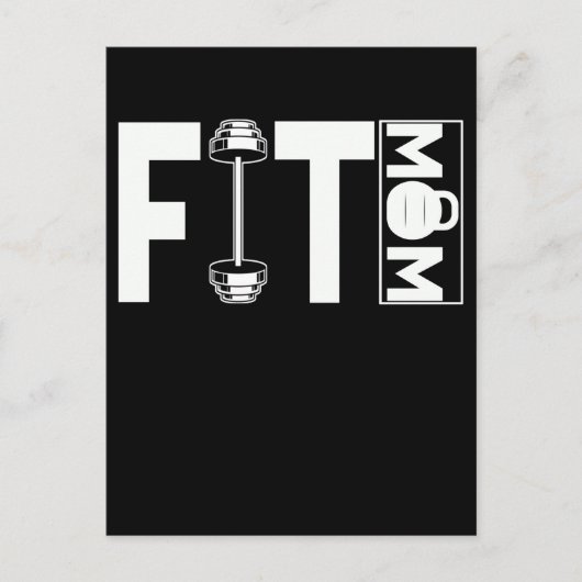 Fitness Mama Gym Weightlift Mama Postkarte (Vorderseite)