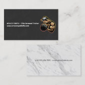 Fitness | Man Curling Weight Visitenkarte (Vorne/Hinten)