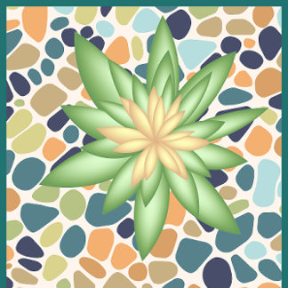 Fitness Mat der botanischen grünen Pflanze Yogamatte