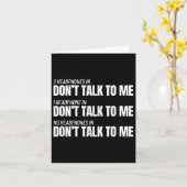 Fitness Meme - Don't Talk To Me At The Gym - Funny Karte (Gelbe Blume)