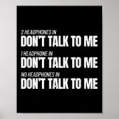 Fitness Meme - Don't Talk To Me At The Gym - Funny Poster (Vorne)
