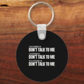 Fitness Meme - Don't Talk To Me At The Gym - Funny Schlüsselanhänger (Vorderseite)