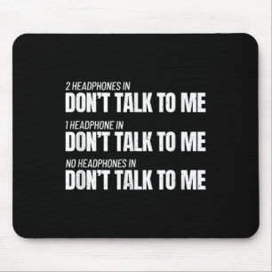Fitness Meme - Rede mich nicht im Fitnessstudio an Mousepad