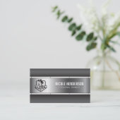 Fitness | Metallindustriekarte Visitenkarte (Stehend Vorderseite)