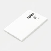 Fitness Minimalistisch Post-it Klebezettel (angewinkelt)