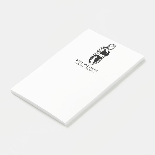 Fitness Minimalistisch Post-it Klebezettel (angewinkelt)