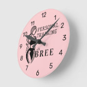 Fitness Minimalistisch Runde Wanduhr (Winkel)