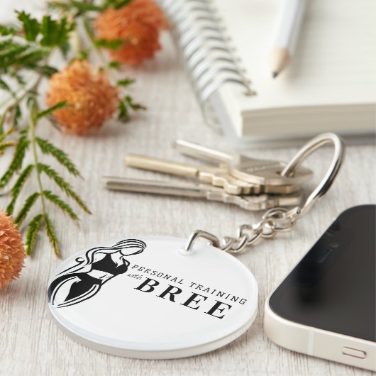 Fitness Minimalistisch Schlüsselanhänger (Vorderseite rechts)