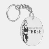 Fitness Minimalistisch Schlüsselanhänger (Vorderseite links)
