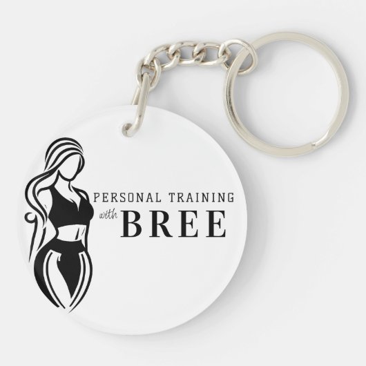 Fitness Minimalistisch Schlüsselanhänger (Rückseite)