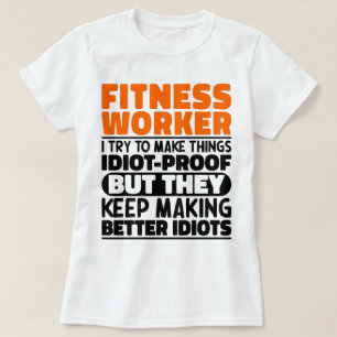Fitness-Mitarbeiter Ich versuche, Dinge Lustige Sp T-Shirt