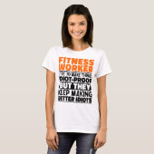 Fitness-Mitarbeiter Ich versuche, Dinge Lustige Sp T-Shirt (Vorne ganz)