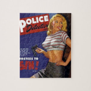 Fitness Model raucht Puzzle