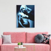 Fitness Modell b&w gepackte Leinwand (Insitu (Wohnzimmer))